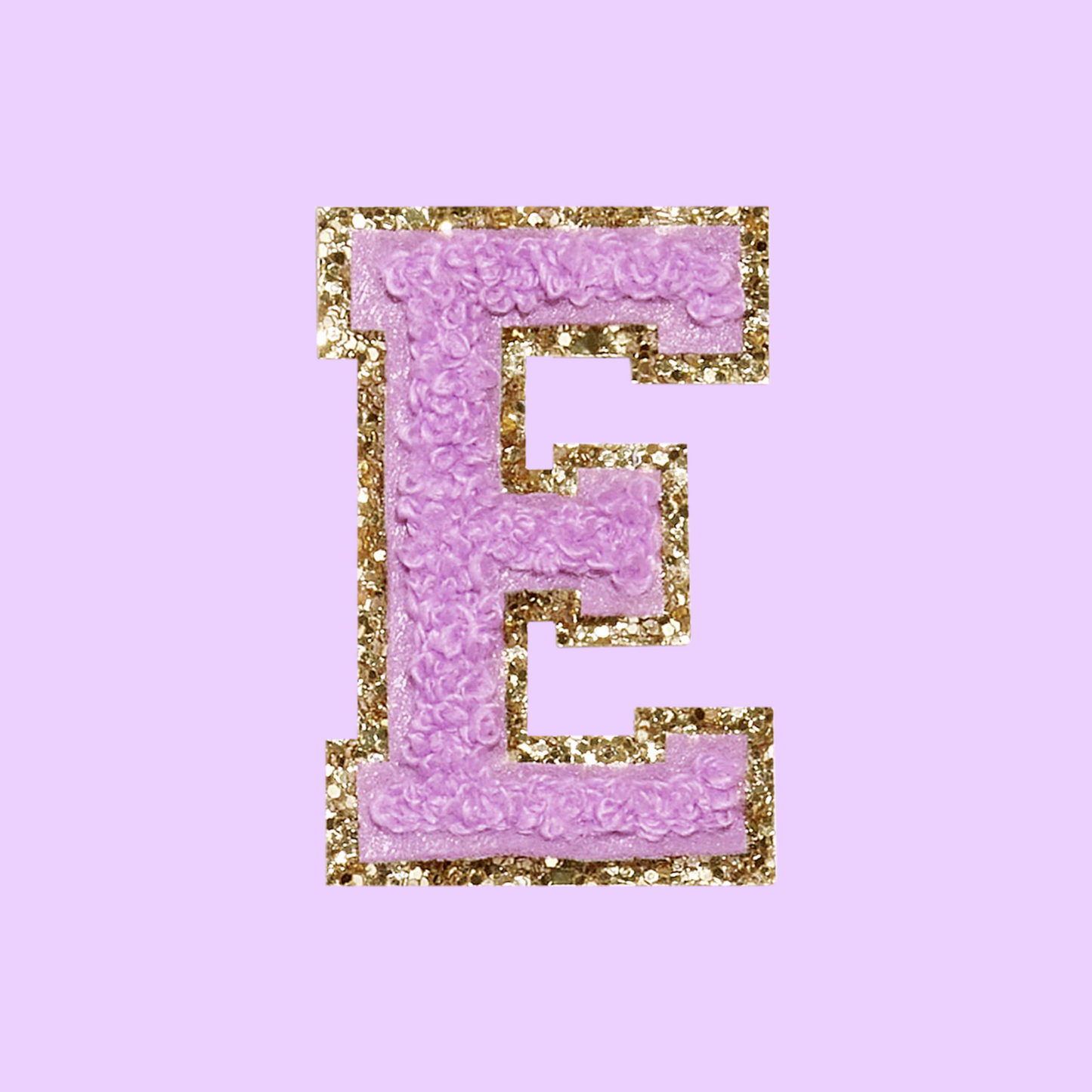 MINI CHENILLE VARSITY LETTER PATCH - PURPLE