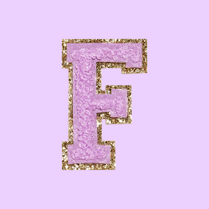 MINI CHENILLE VARSITY LETTER PATCH - PURPLE