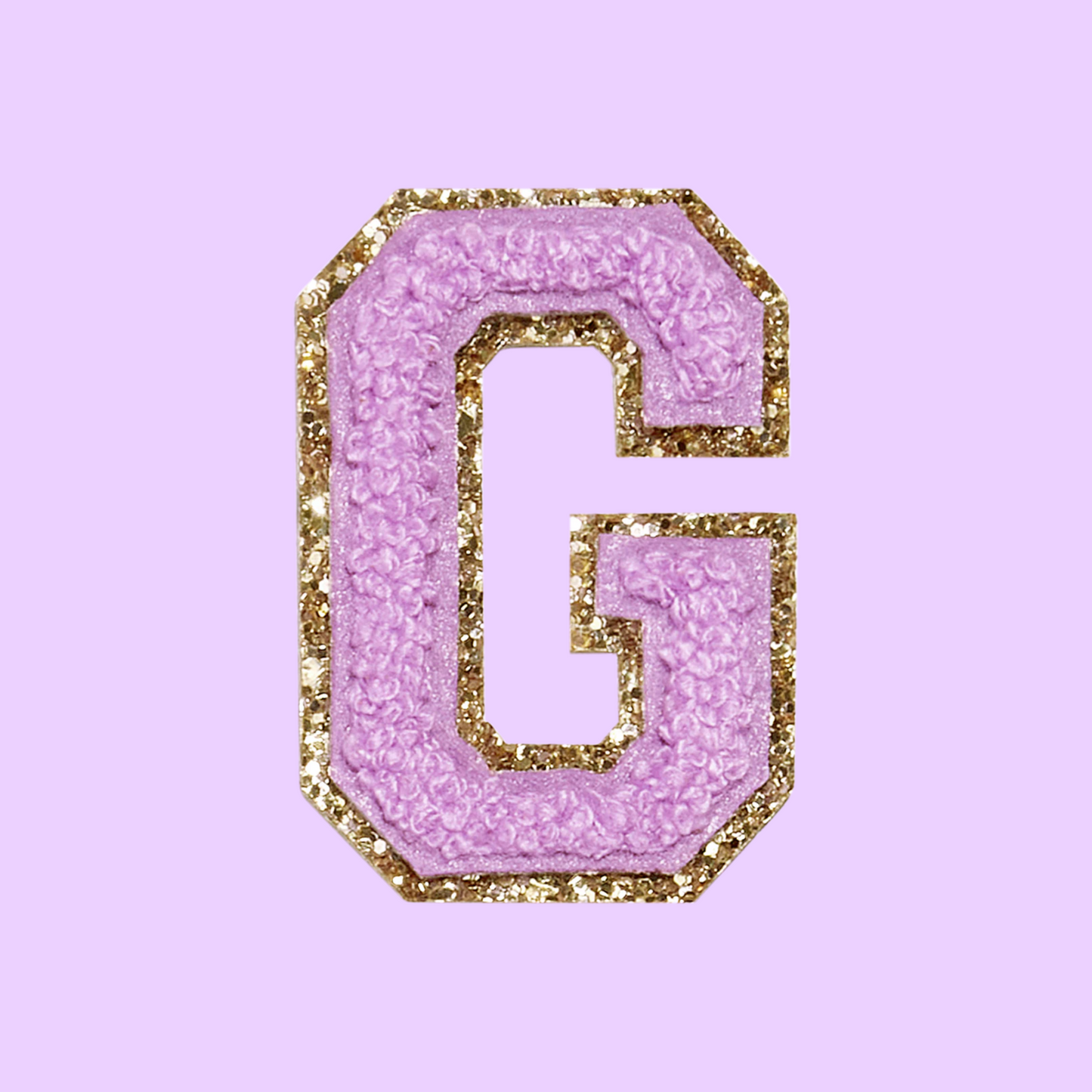 MINI CHENILLE VARSITY LETTER PATCH - PURPLE