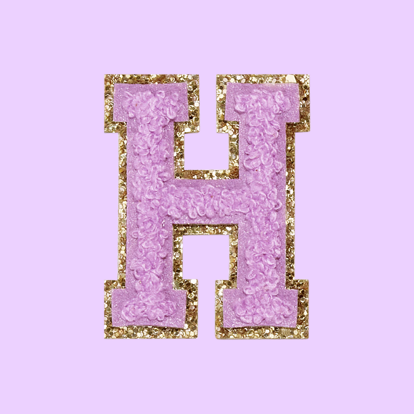 MINI CHENILLE VARSITY LETTER PATCH - PURPLE