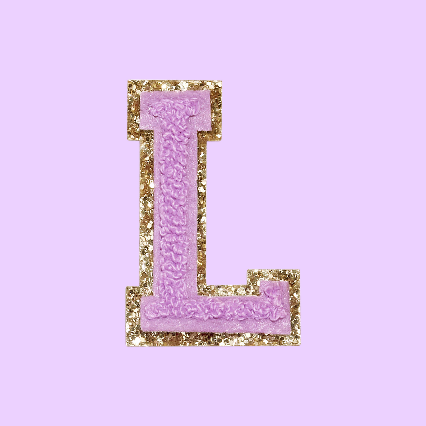 MINI CHENILLE VARSITY LETTER PATCH - PURPLE