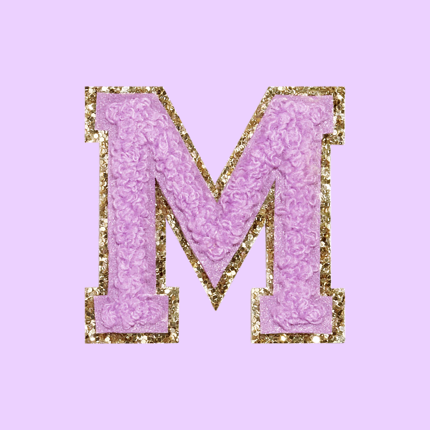 MINI CHENILLE VARSITY LETTER PATCH - PURPLE