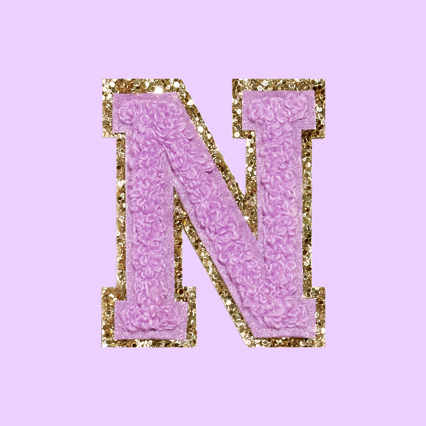 MINI CHENILLE VARSITY LETTER PATCH - PURPLE