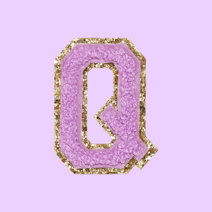 MINI CHENILLE VARSITY LETTER PATCH - PURPLE