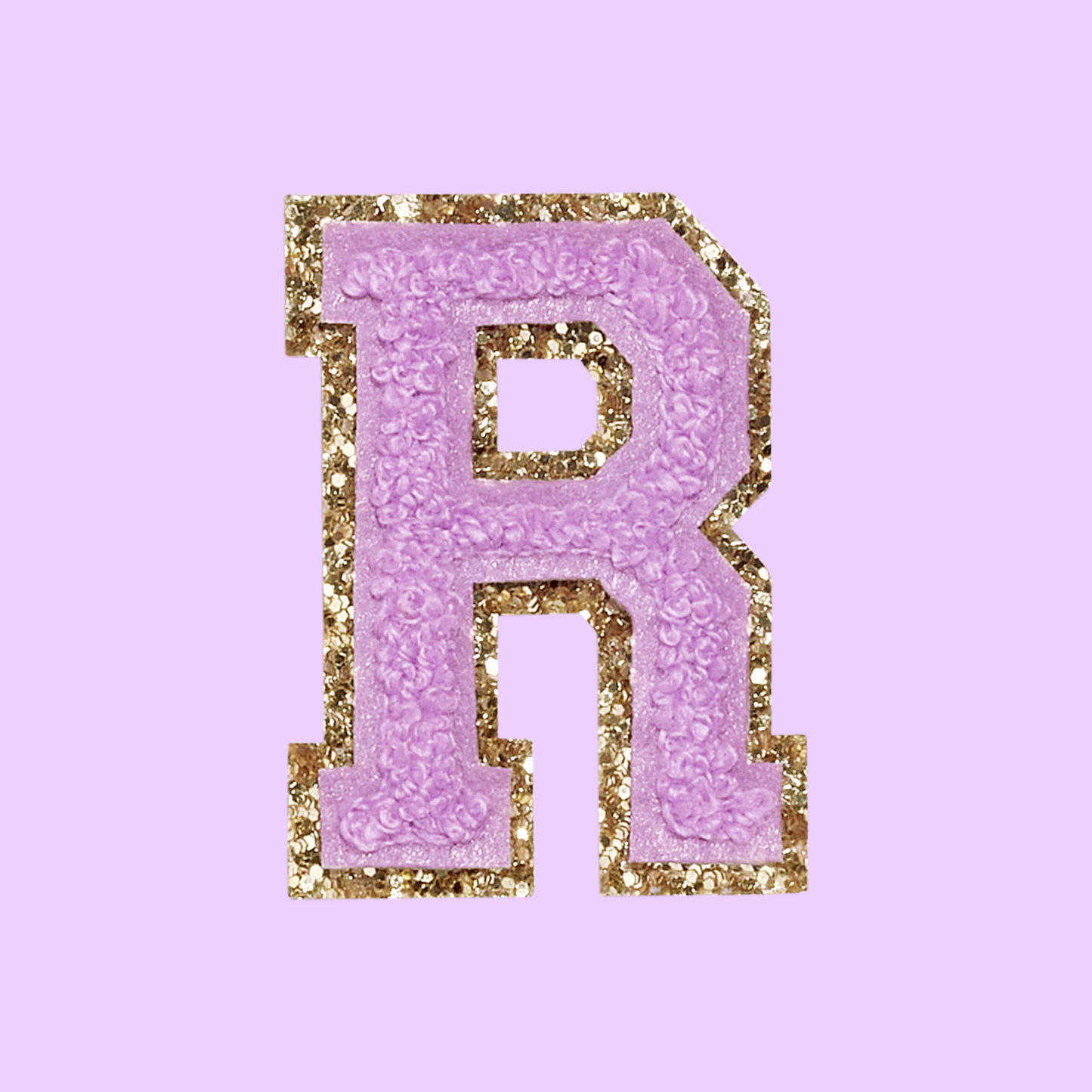 MINI CHENILLE VARSITY LETTER PATCH - PURPLE