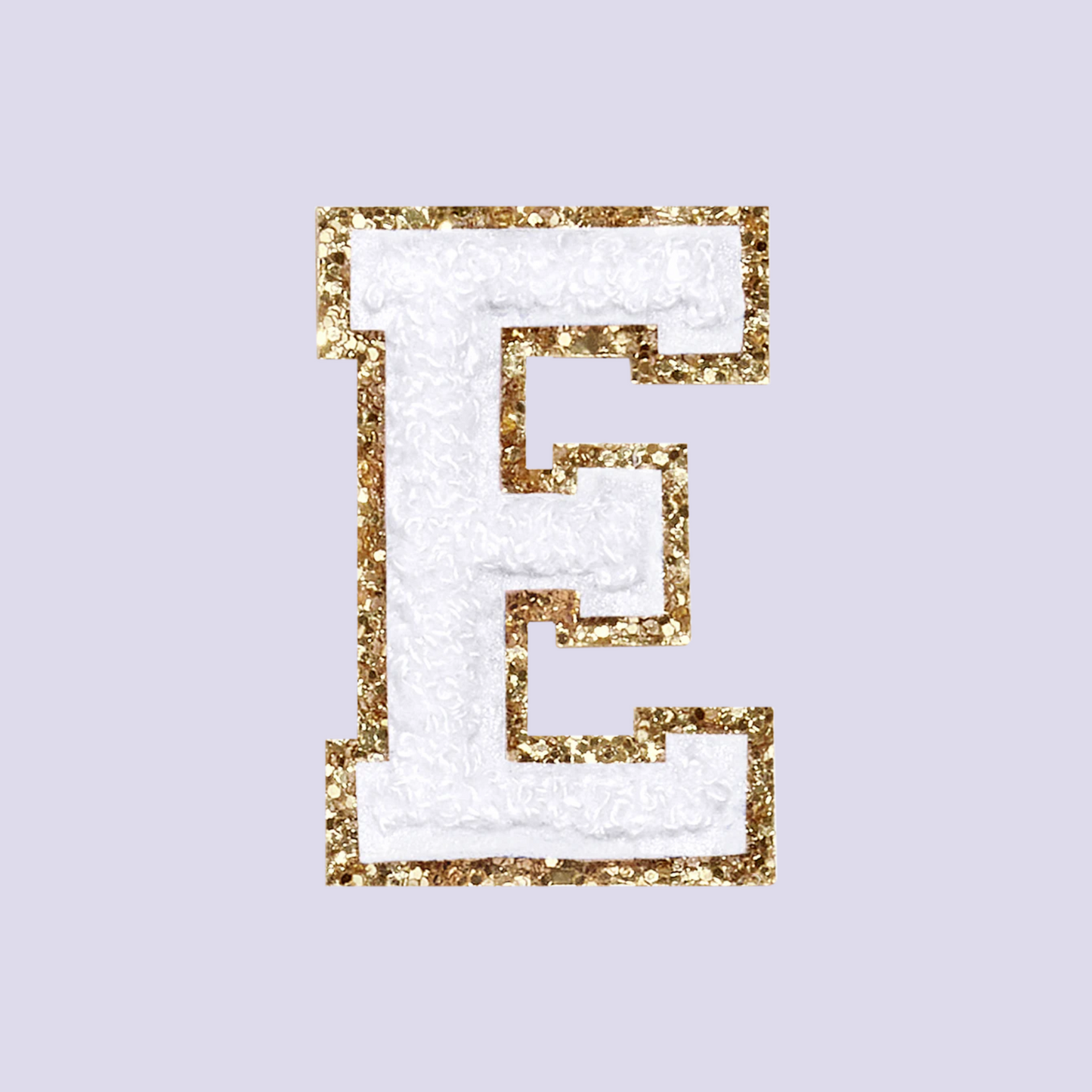 MINI CHENILLE VARSITY LETTER PATCH - WHITE