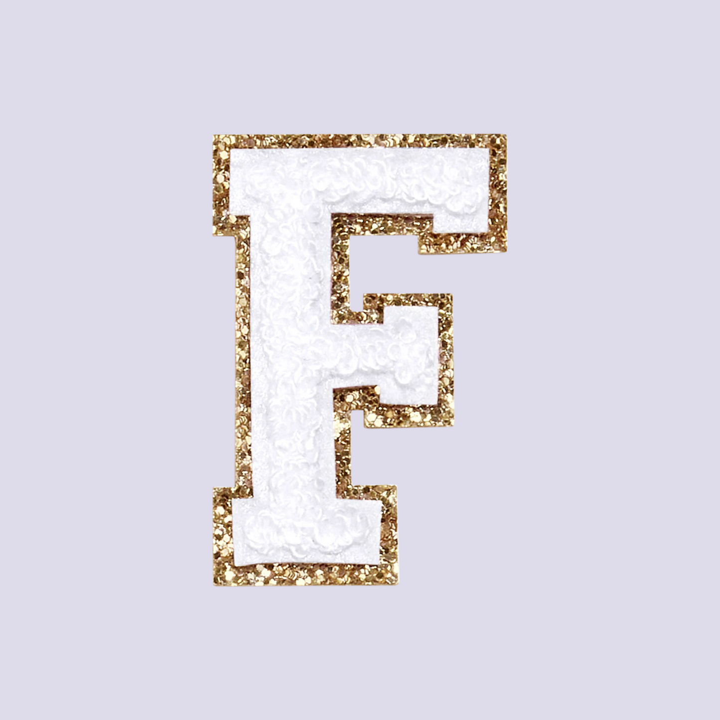 MINI CHENILLE VARSITY LETTER PATCH - WHITE