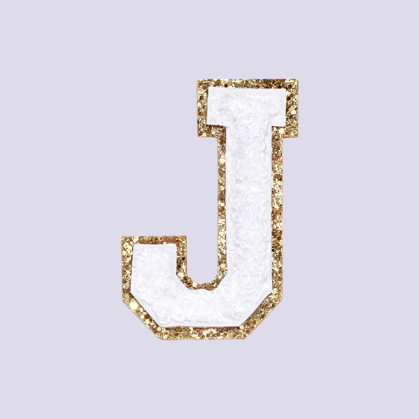 MINI CHENILLE VARSITY LETTER PATCH - WHITE