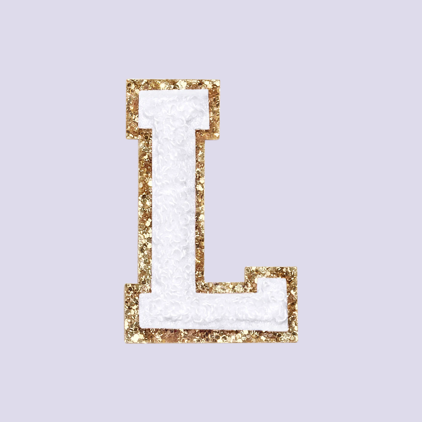 MINI CHENILLE VARSITY LETTER PATCH - WHITE