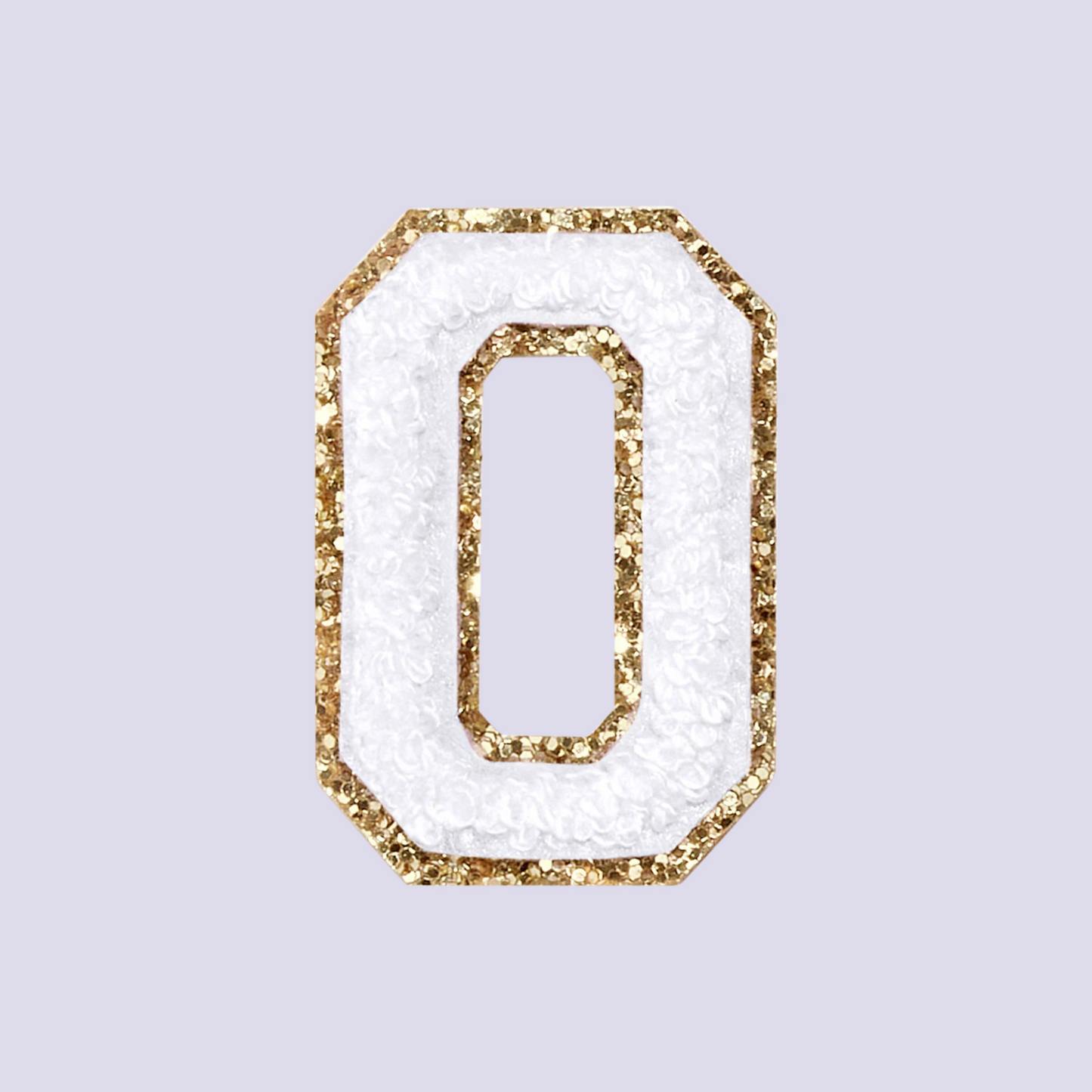 MINI CHENILLE VARSITY LETTER PATCH - WHITE