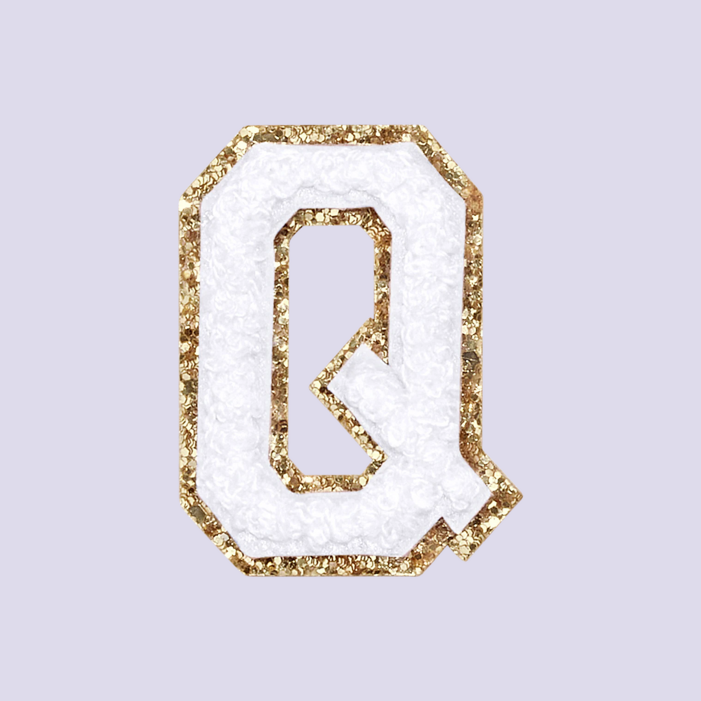 MINI CHENILLE VARSITY LETTER PATCH - WHITE