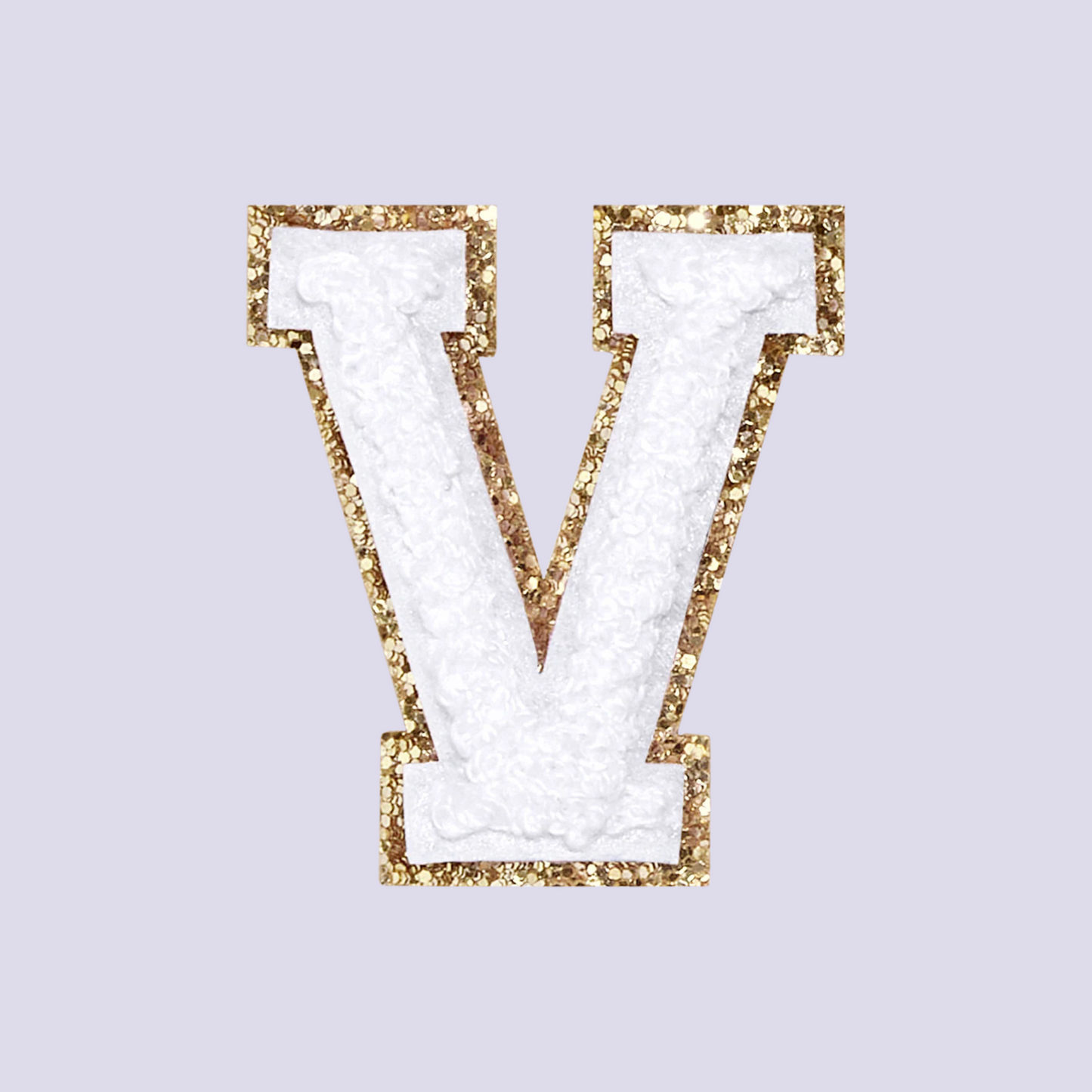 MINI CHENILLE VARSITY LETTER PATCH - WHITE