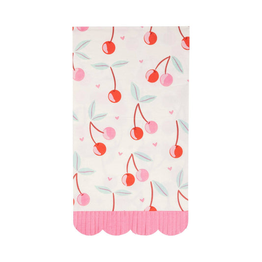 cherries fringe scalloped dinner napkins - pack of 24 by My Mind's Eye 