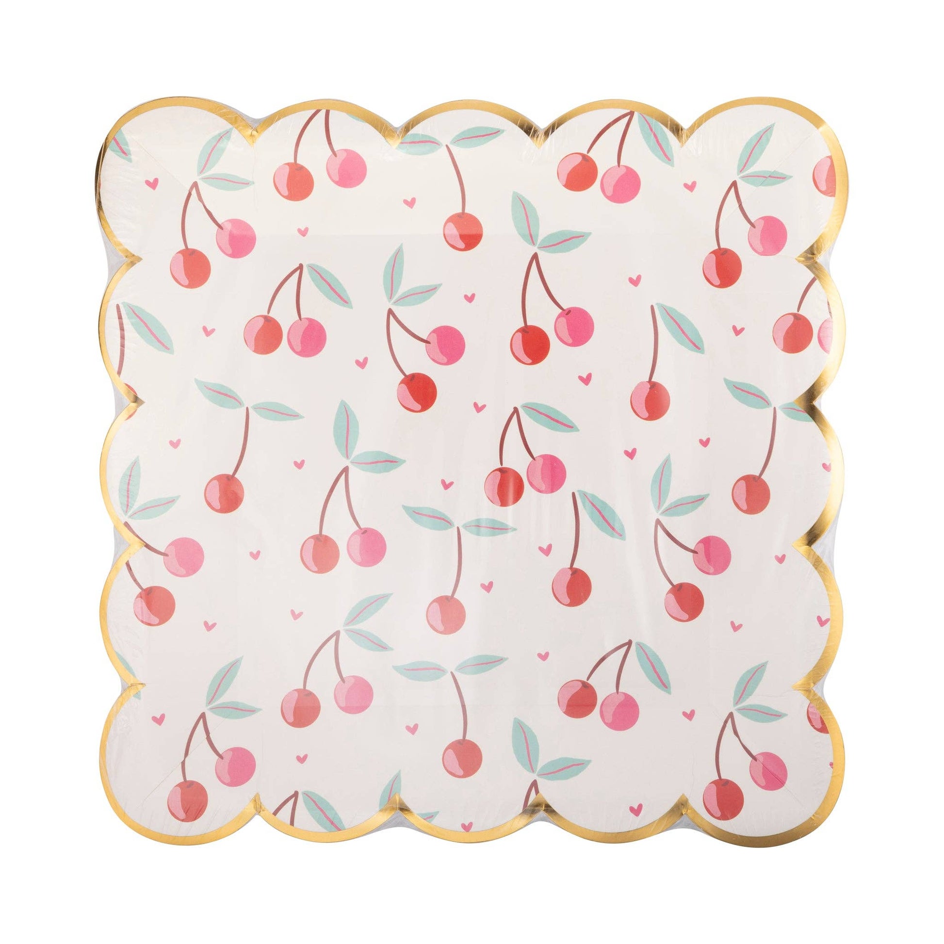 cherry icon paper plates - pack of 8 by my minds eye 