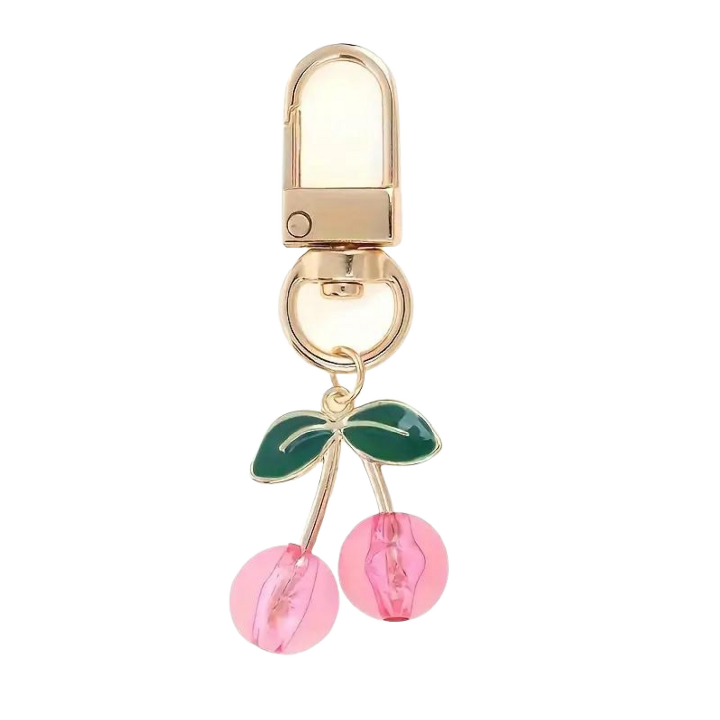 pink cheery keychain 
