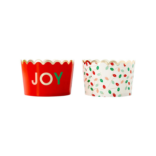 jumbo treat cups with christmas light design