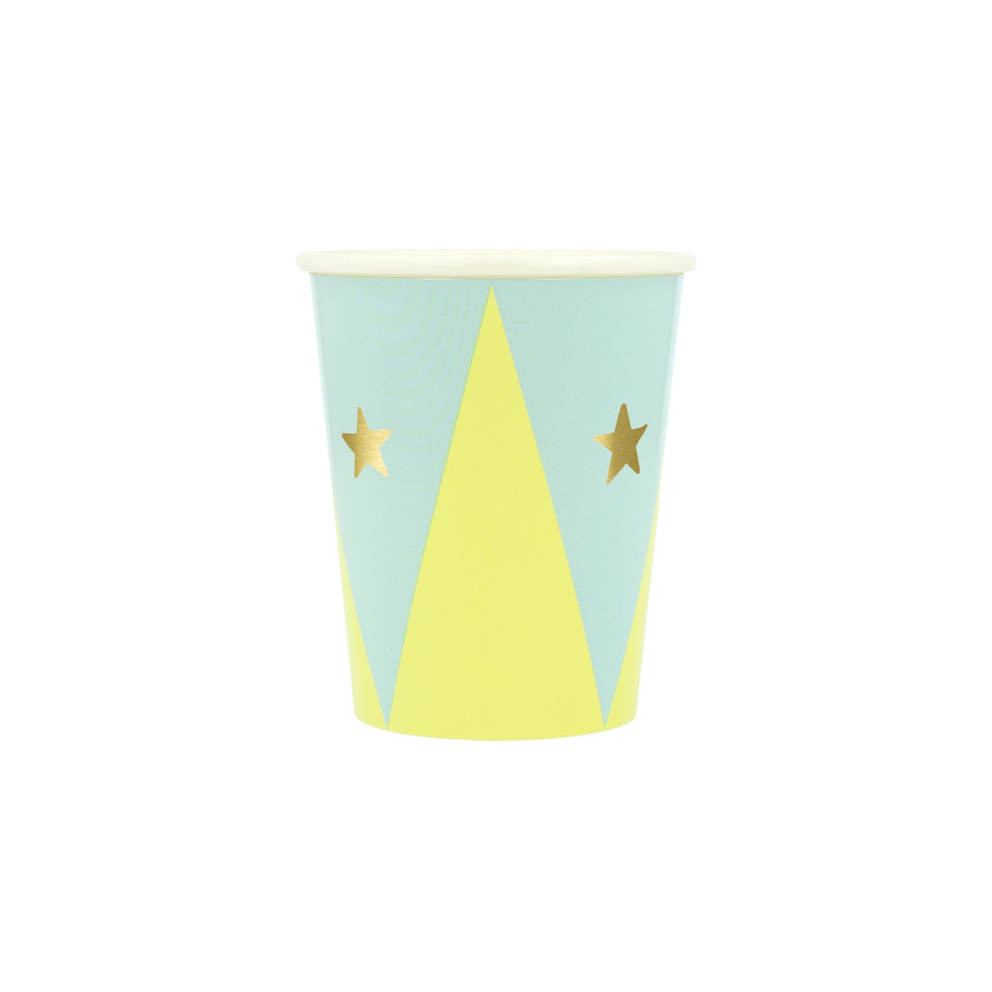 circus cups by meri meri - pack of 8 in 8 designs 