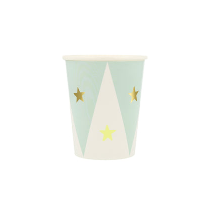 circus cups by meri meri - pack of 8 in 8 designs 