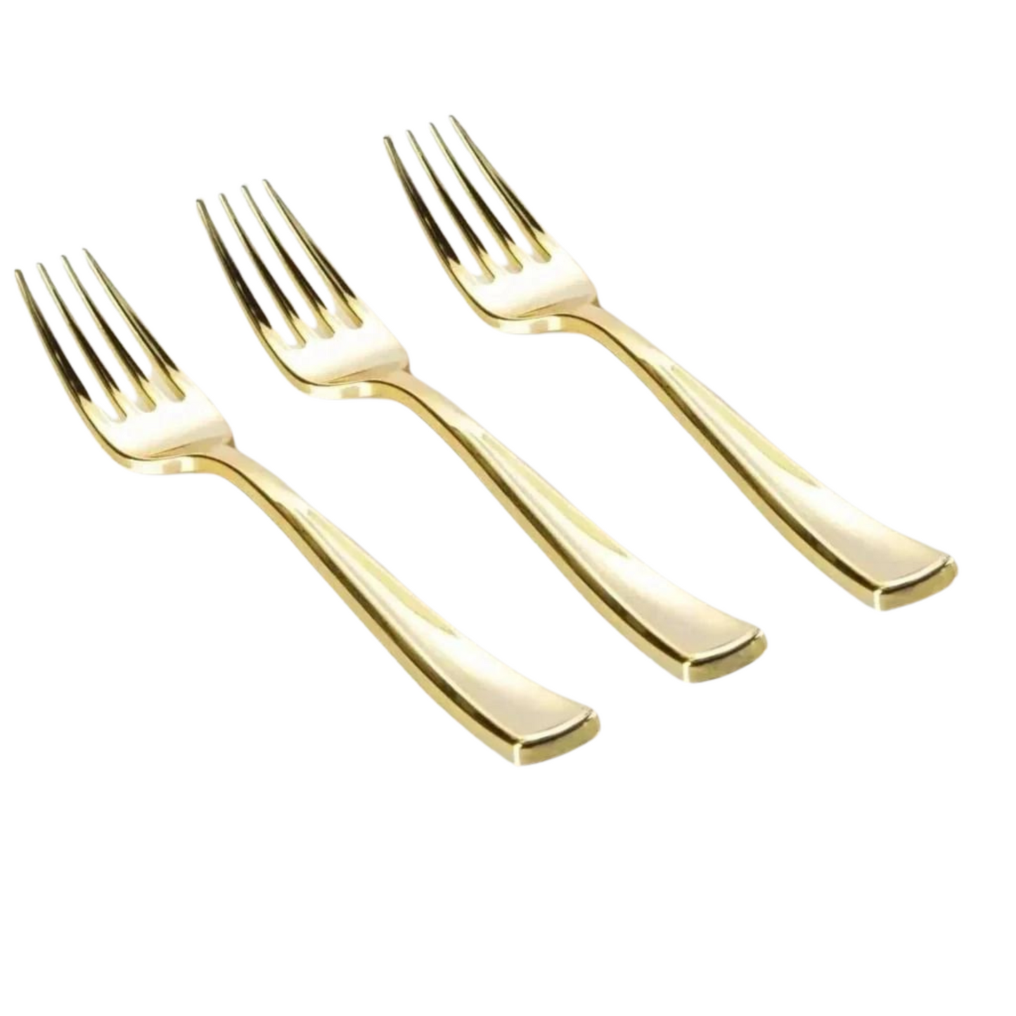 CLASSIC GOLD PLASTIC FORKS