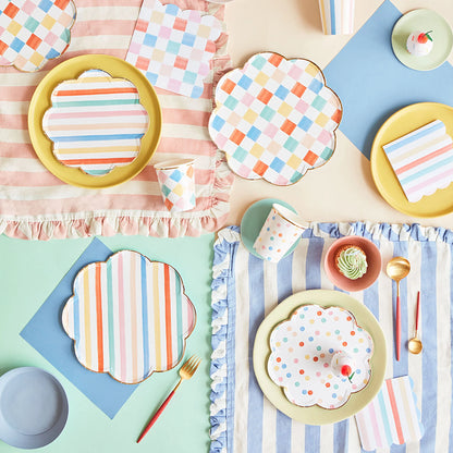 colourful pattern tablescape by meri meri - perfect for circus theme 