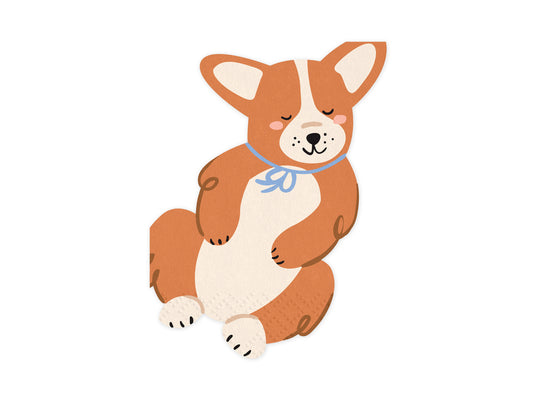 corgi shaped napkins