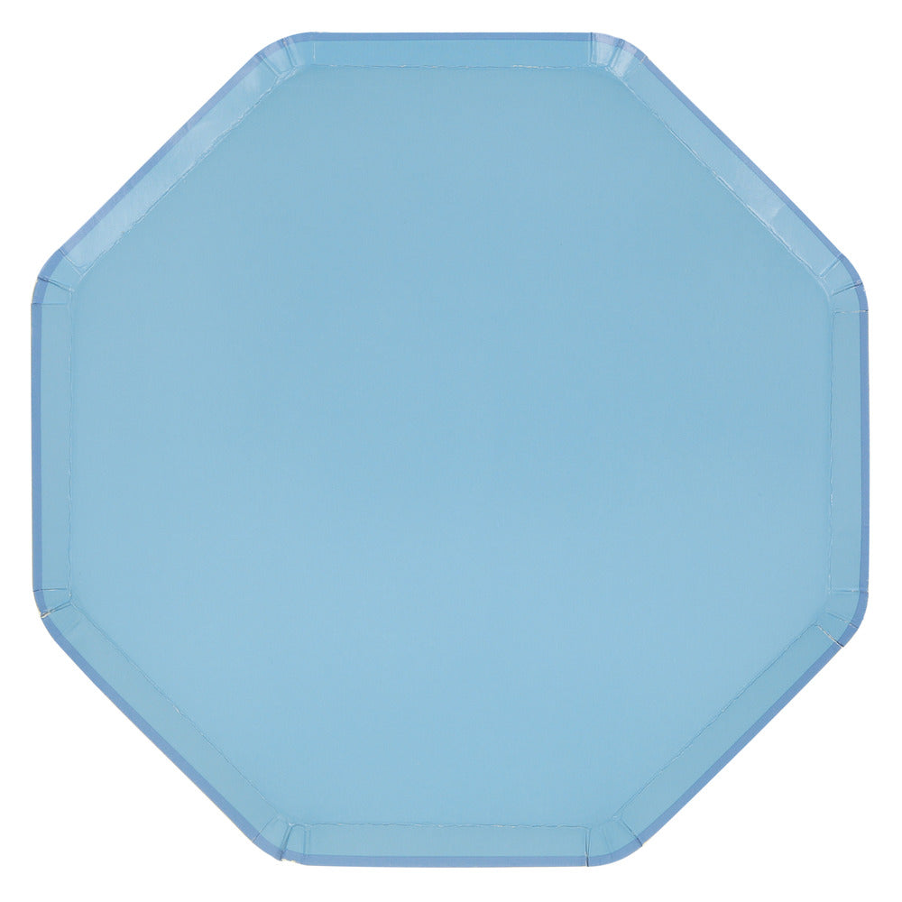 cornflower blue dinner plates - pack of 8 