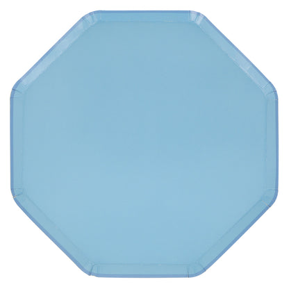 cornflower blue dinner plates - pack of 8 