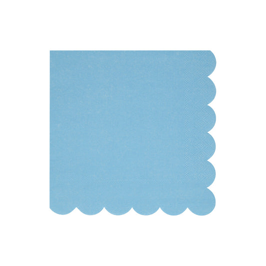 LARGE CORNFLOWER BLUE NAPKINS BY MERI MERI