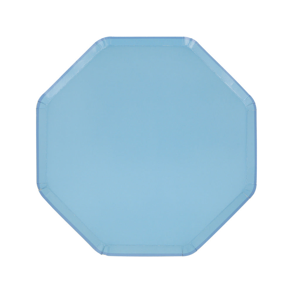 cornflower blue side plates - pack of 8 