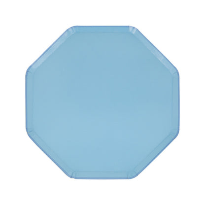 cornflower blue side plates - pack of 8 