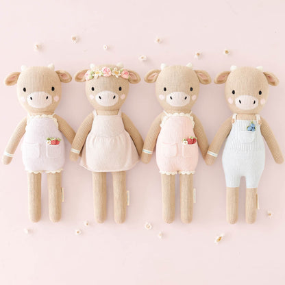 cow collectable dolls by cuddle + kind