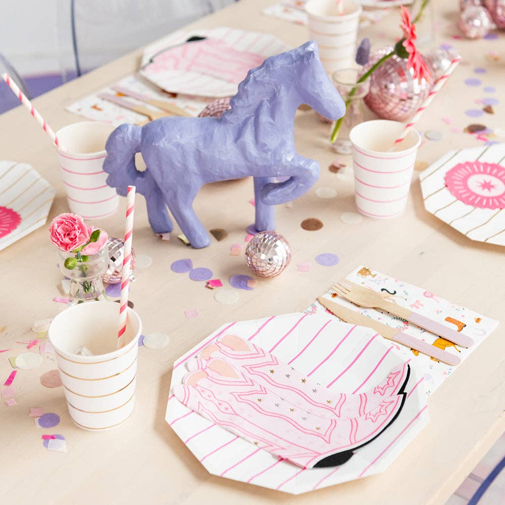 cowgirl themed party supplies tablescape