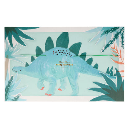 large dino garland by meri meri packaged 