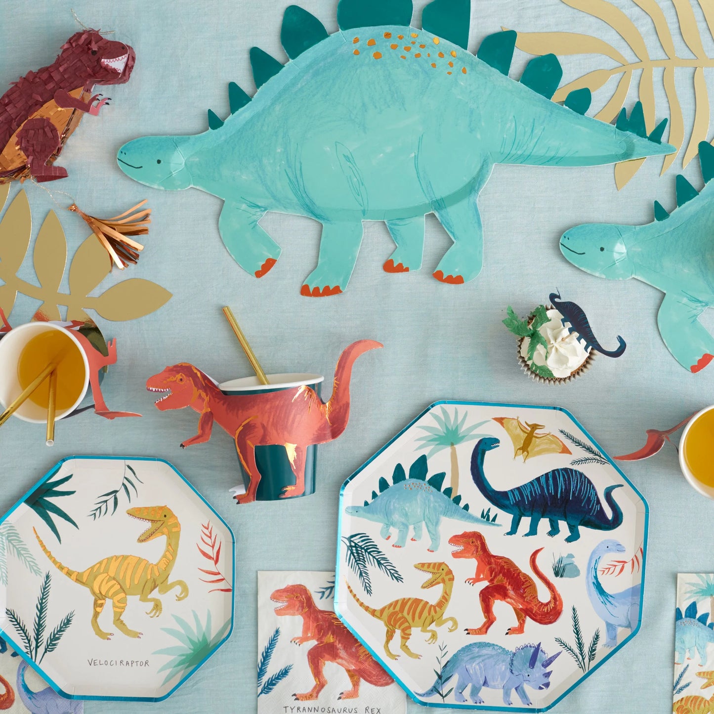 DINOSAUR KINGDOM SIDE PLATES BY MERI MERI