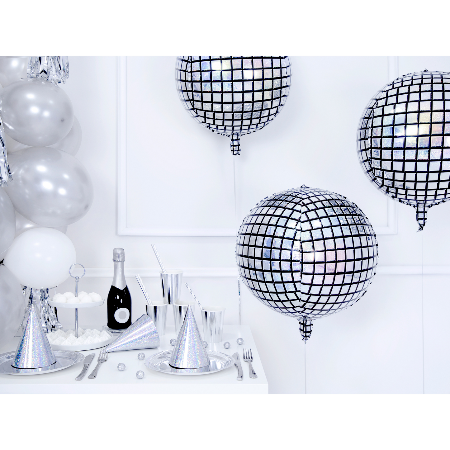 holographic disco ball foil balloons 