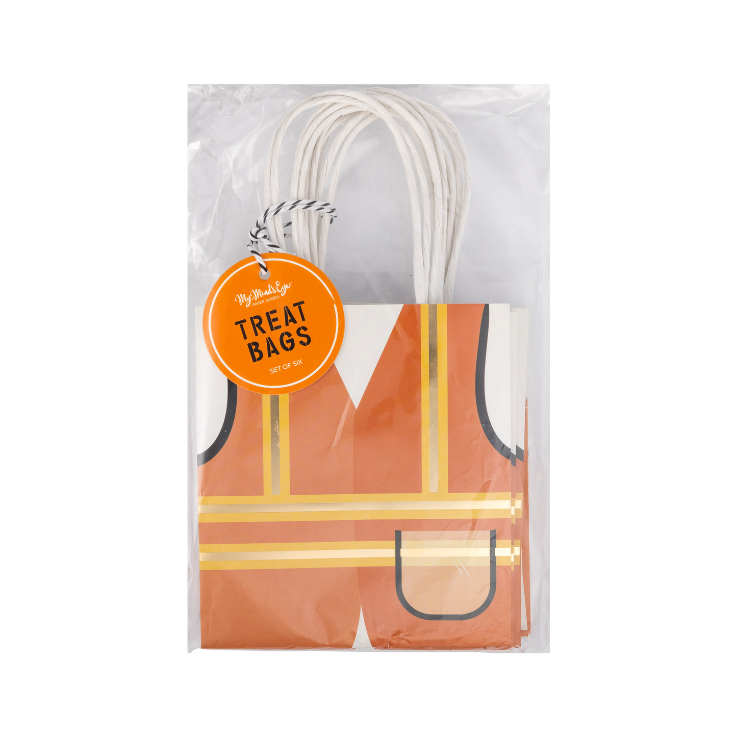 CONSTRUCTION VEST TREAT BAGS