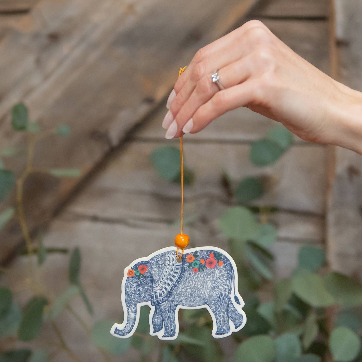 boho elephant car air freshener set of 2 