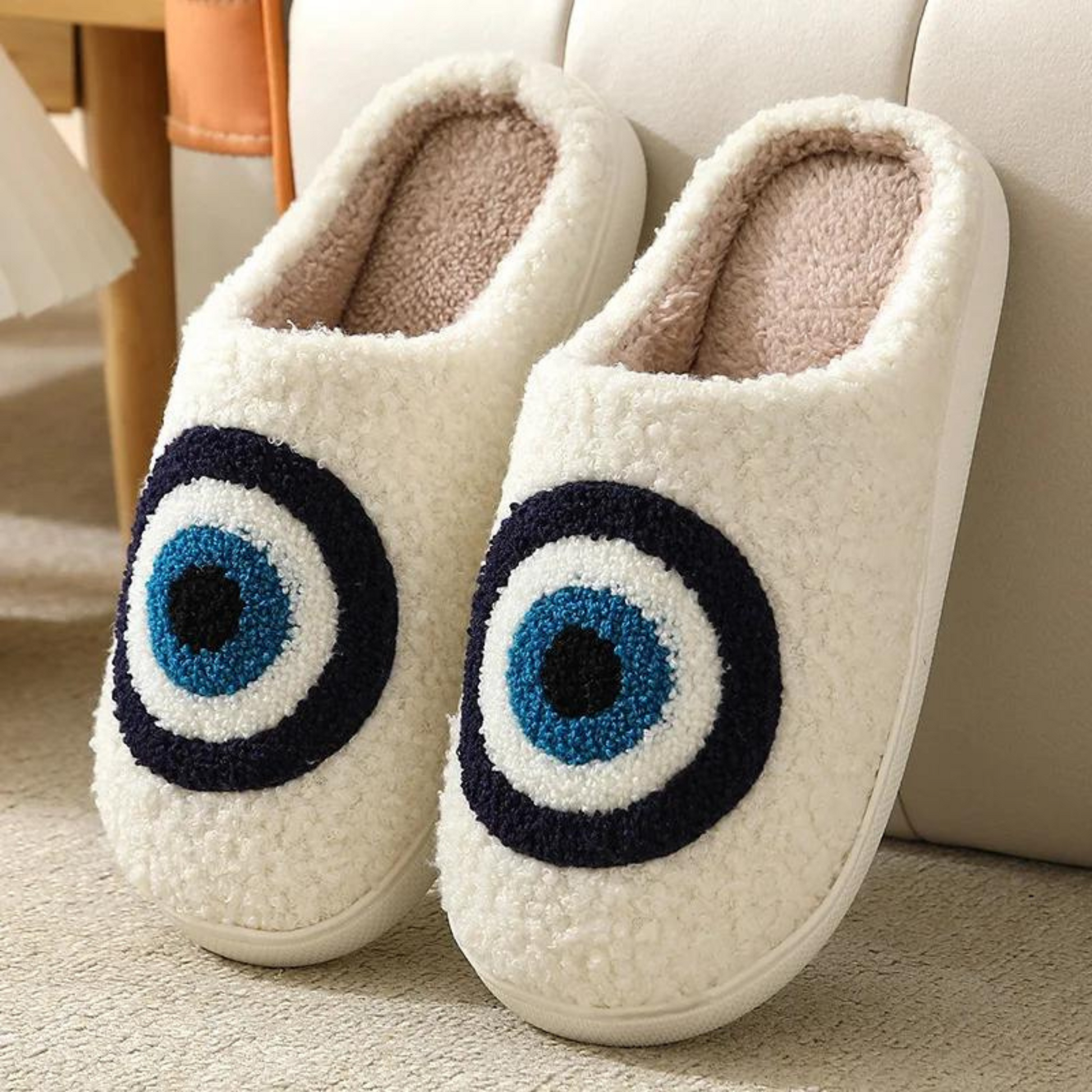 evil eye slippers