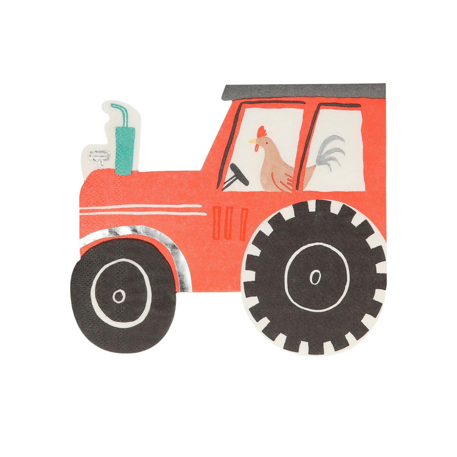 farm tractor napkins by meri meri