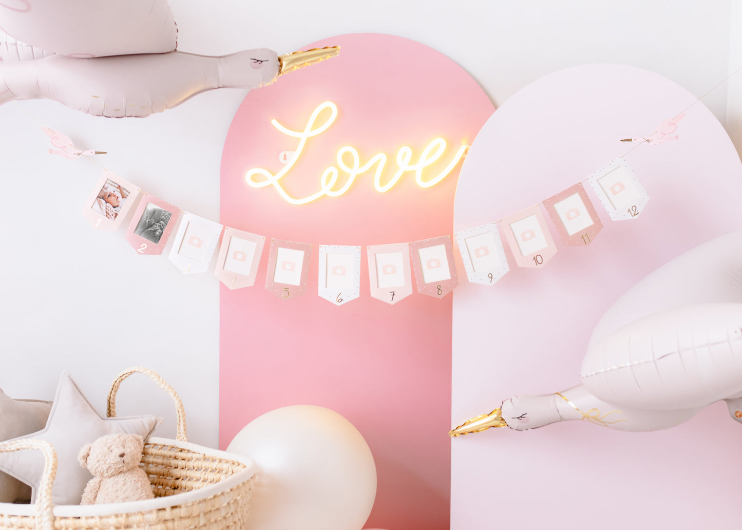 PINK PHOTO FRAME BANNER