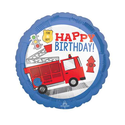 first responder happy birthday foil balloon