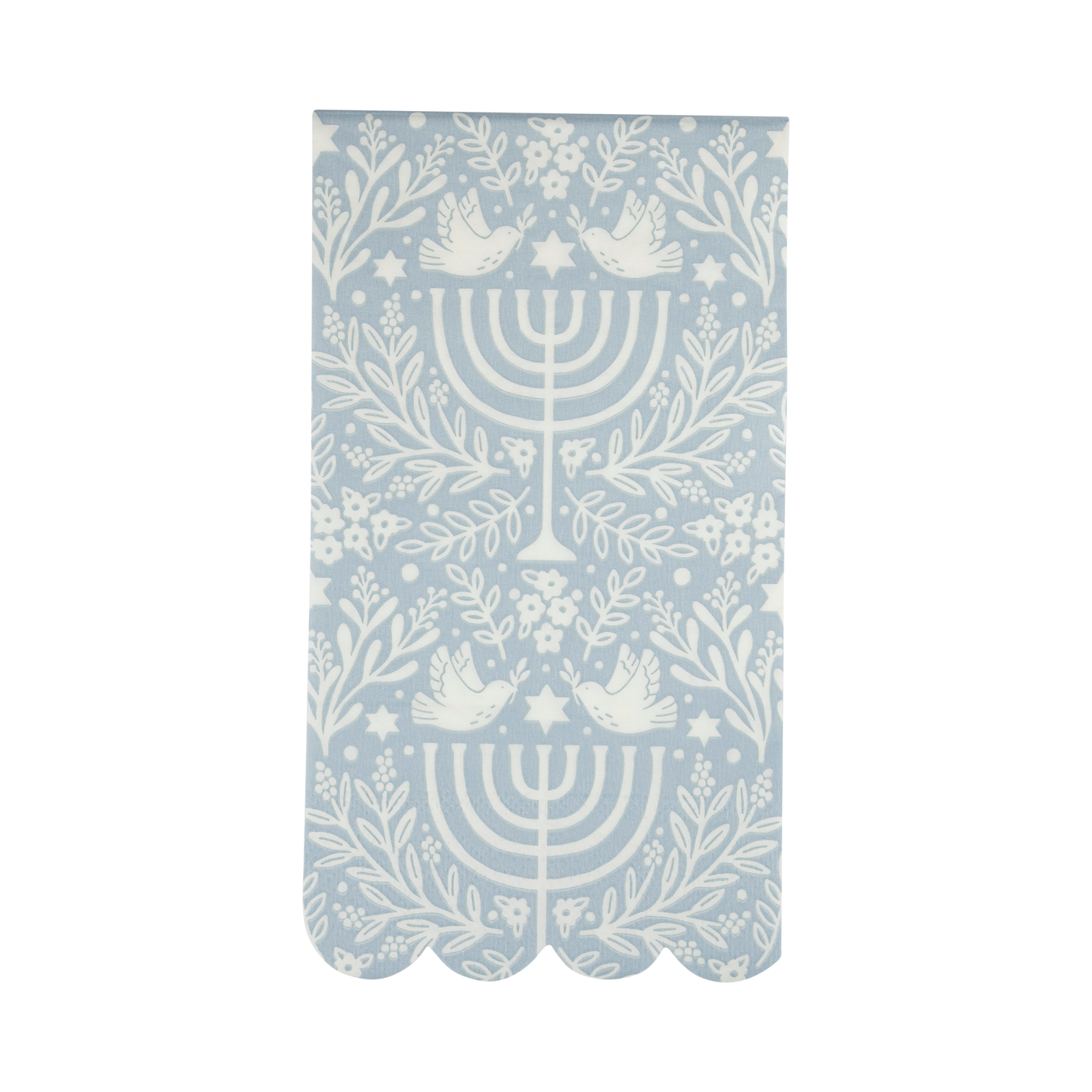 floral menorah dinner napkins