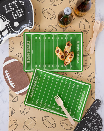 foam football finger napkins