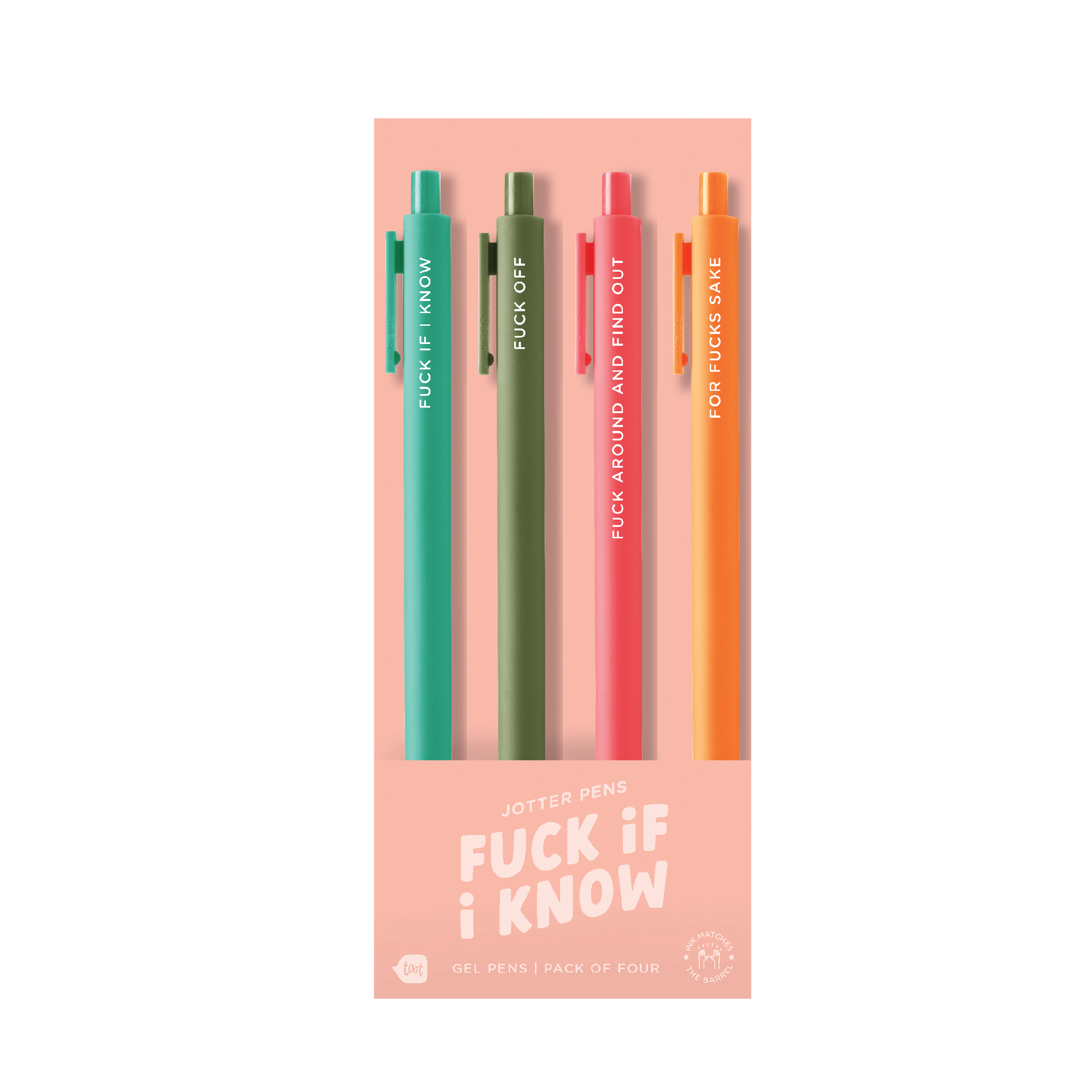 fuck if i know jotter pens - talking out of turn