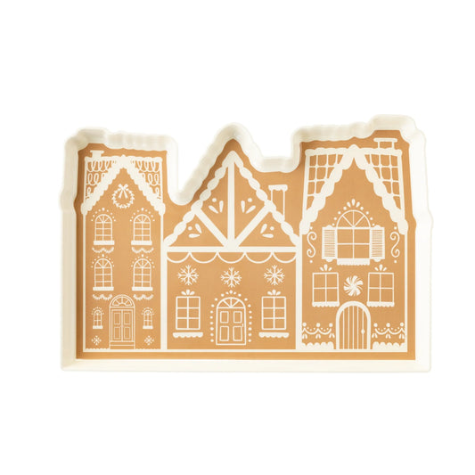 GINGERBREAD HOUSE MELAMINE TRAY