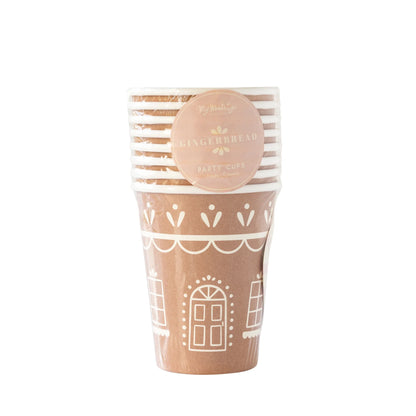 GINGERBREAD HOUSE PAPER PARTY CUP