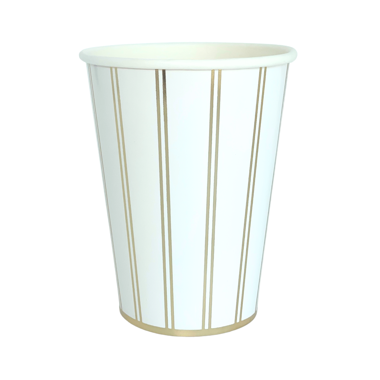 gold signature stripe cups by Bonjour Fête