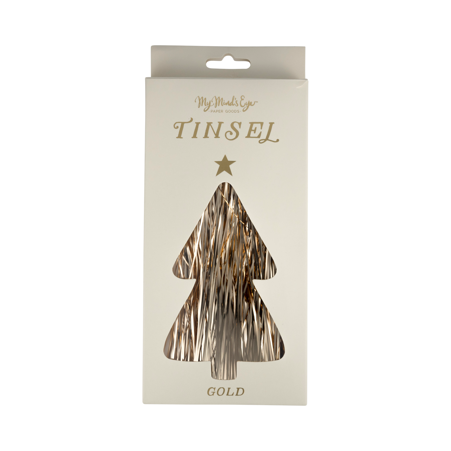 Gold tinsel packaged 