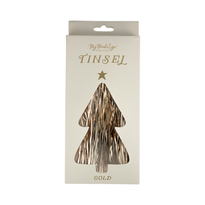 Gold tinsel packaged 