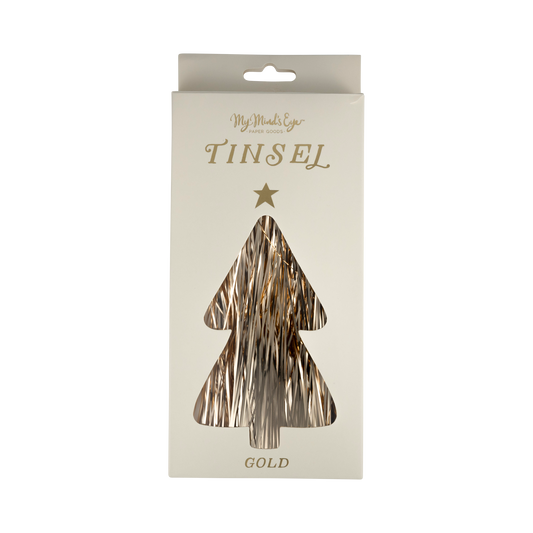 Gold tinsel packaged 